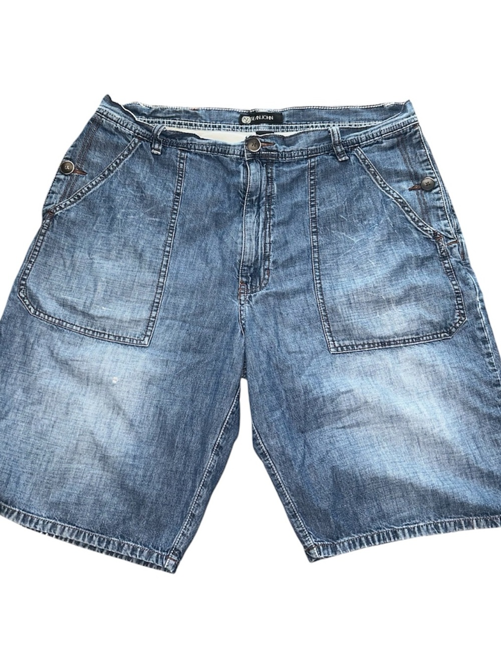 Wrangler Men’s Blue Denim Cargo Shorts
